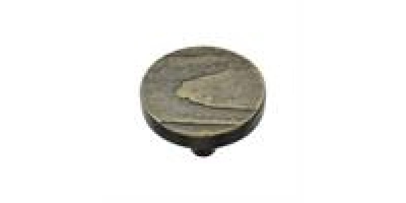 Heritage Brass Cabinet Knob Round Pine Design