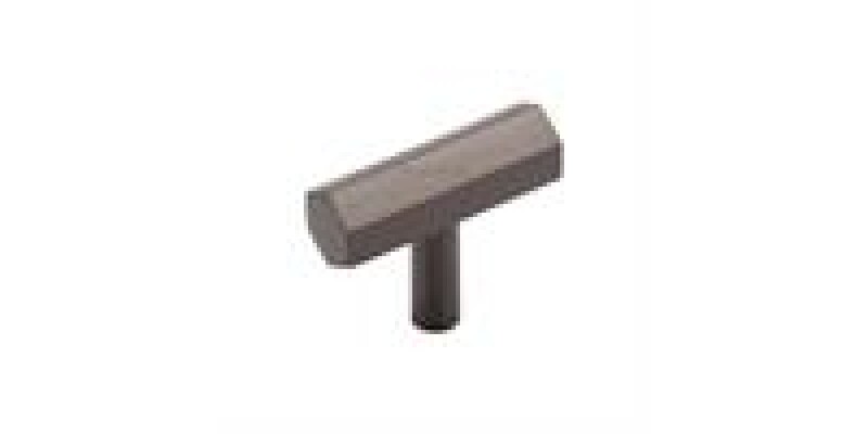 Heritage Brass Cabinet Knob Hexagon Bar Design 41mm Length