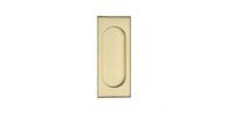 Flush Pull Handle 105mm Solid Brass