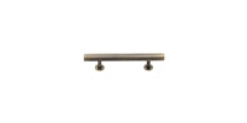 Heritage Brass Cabinet Pull Square Design with Footings