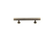 Heritage Brass Cabinet Pull Square Design with Footings
