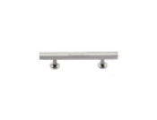 Heritage Brass Cabinet Pull Square Design with Footings