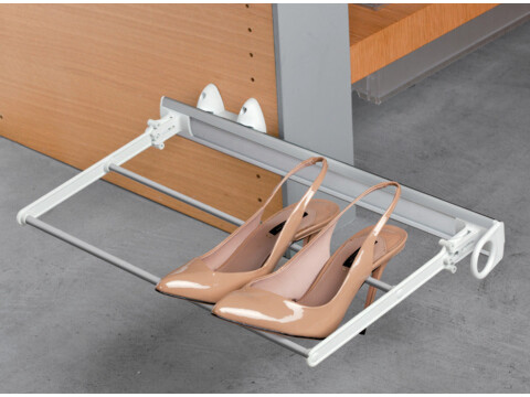 Pull Out Shoe Rack, Folding, Aluminium and Plastic