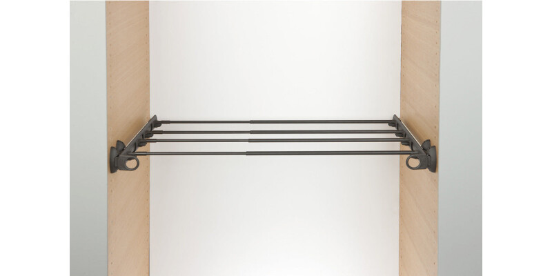 Pull Out Rack, Width Adjustable, Aluminium and Plastic, System Plus