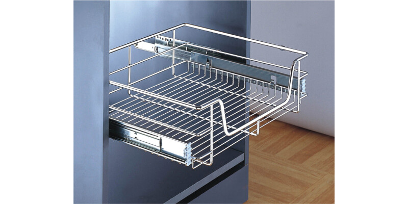 Pull Out Storage Basket, for Cabinet Width 300-1000 mm