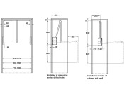 Pull Down Wardrobe Rail, for Internal Wardrobe Width 770-1200mm, 2004 Alu/Gry