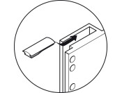 Pull Down Wardrobe Rail, for Internal Wardrobe Width 770-1200mm, 2004 Alu/Gry