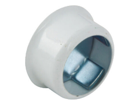 Rail Socket, Suitable for &Oslash; 19 mm Rails, Zinc Alloy, Invisfix