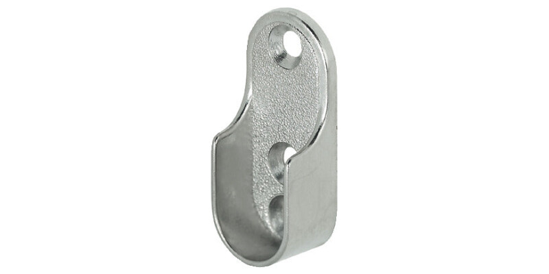 Rail End Support, for use with Oval Wardrobe Rails 15 mm Wide