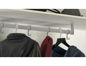 W/Robe Rail (Sqr) End Supp Shelf M Brush