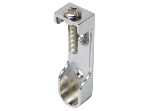 Rail End Support, for use with Oval Wardrobe Rails 15 mm Wide