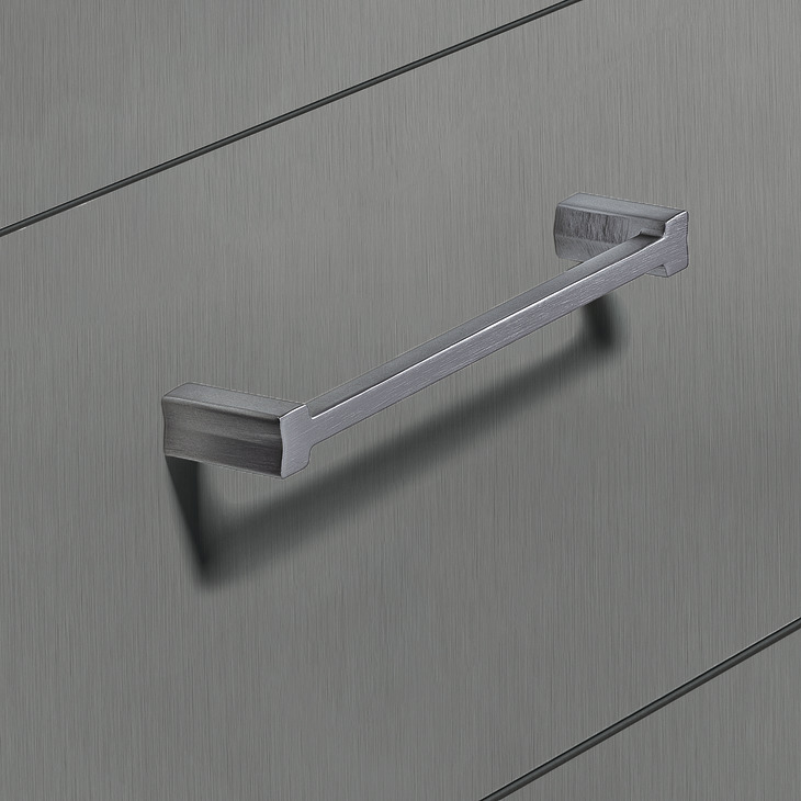 Loft Pull Hdl ZA Titanium Grey 160mm cc