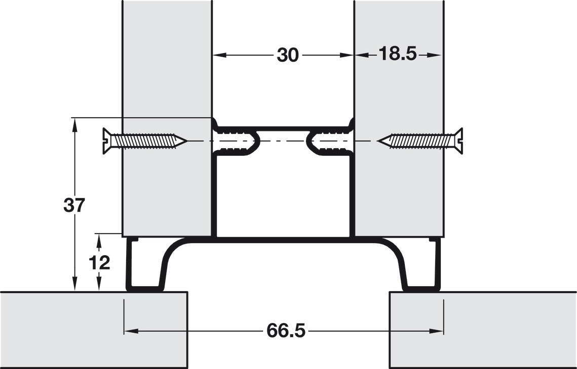 Gola Sys D Prof Vrt Mid 2.67m Alu OakV
