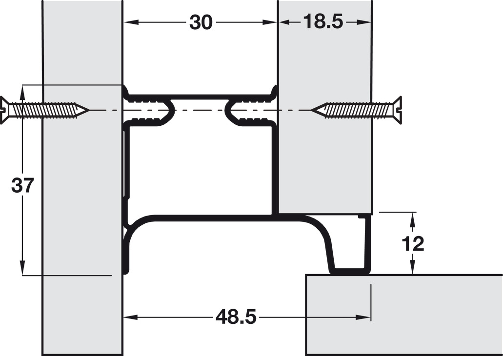 Gola Sys D Prof Vrt End 2.67m Alu OakV