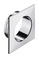 Push Lock Knob D23x19mm Pl Matt Blk 9005