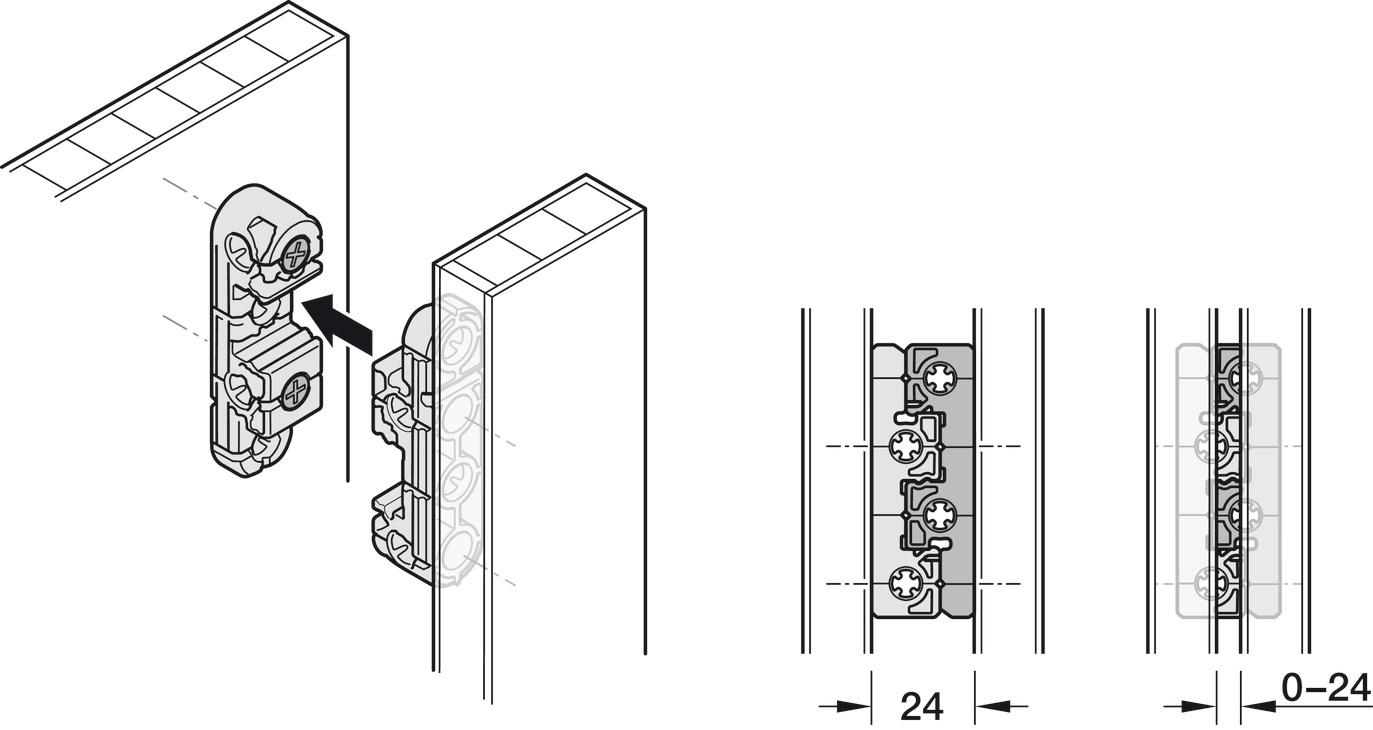 Ixconnect Uni Connector UC 16/64 Pl Blk