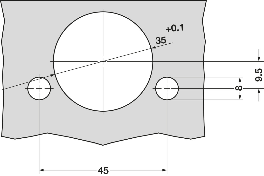 Tiomos 110D Hinge Clk INS Imp w SC NP