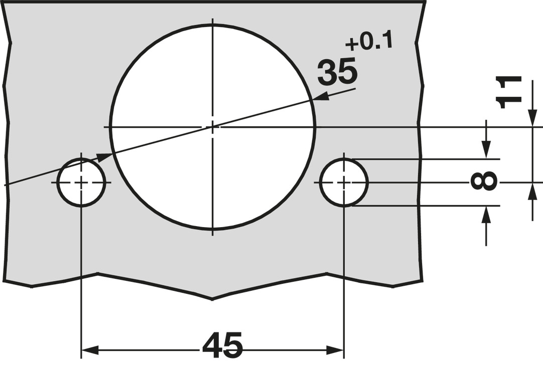 Tiomos 110D Hinge Clk INS Imp w SC NP