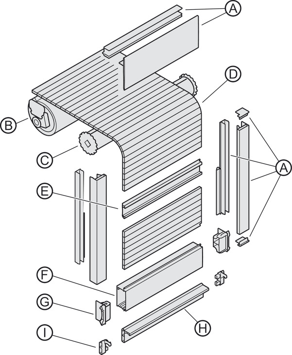 Tambour Door R.Shutter 1200x1620mm PlGry