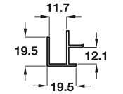 Plinth Cor/End 90D Connector 146mm Cop