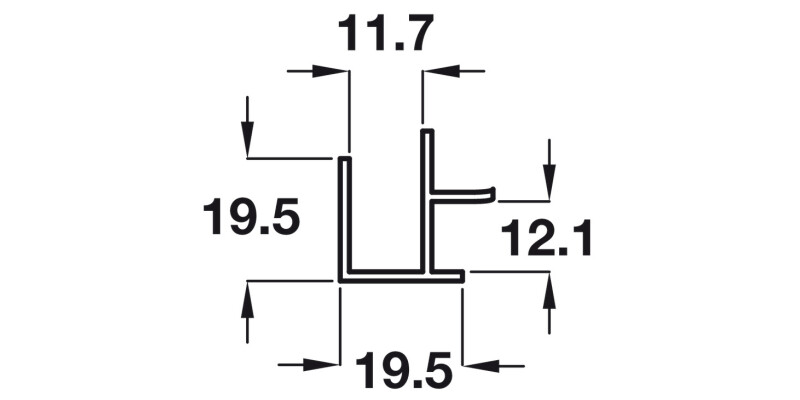 Plinth Cor/End 90D Connector 146mm Brz