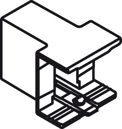 NPS Divider Rail Clip for Rect Rail Zir