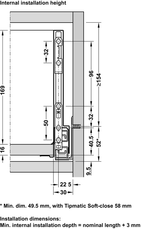 NPS Cry+ FSC AsD Drw 40kg 186/600mm Stn