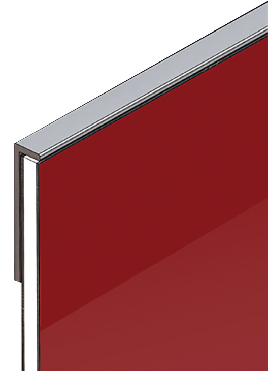 AluSplash Edge Profile 3050mm Alu Blk