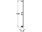 Plinth Panel 145x3000mm Alu Bronze Ano