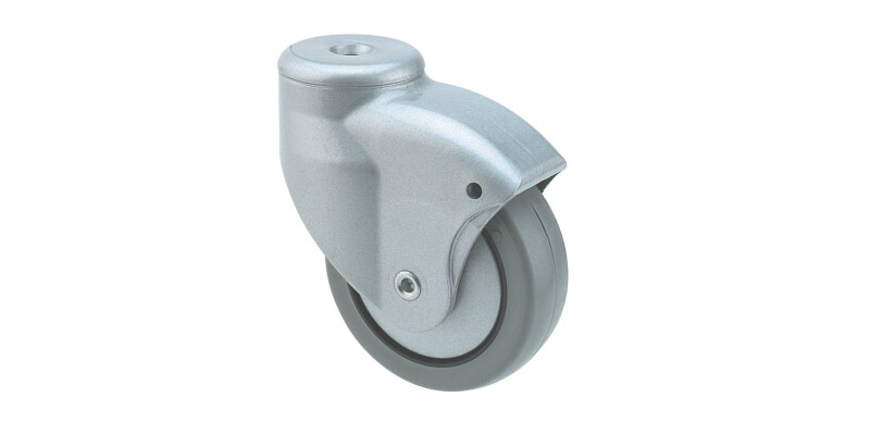 Swivel Single Wheel Castor, without Brake, &Oslash; 80 mm, &Oslash; 10 mm Pin Hole