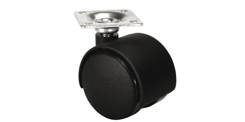 D50mm Twin Castor Swivel wo Brake M10 Bk