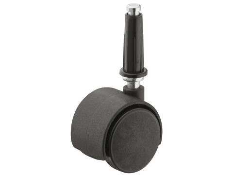 Swivel Twin Wheel Castor, without Brake, &Oslash; 35-50 mm, Hooded