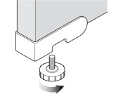 Corner Panel Adjuster 25mm Pl Black