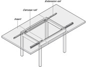Extend Table Runners 60kg 1200mm St Galv
