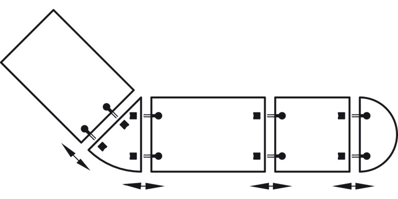 Table Connector 50kg Pl Grey/B.ZA