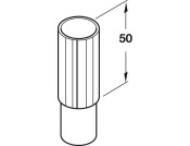 Plinth Shaft Extension Pc 30mm Pl Black