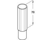 Plinth Shaft Extension Pc 30mm Pl Black