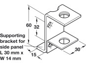 Screw-On Bracket M10 SF 130kg Galv St