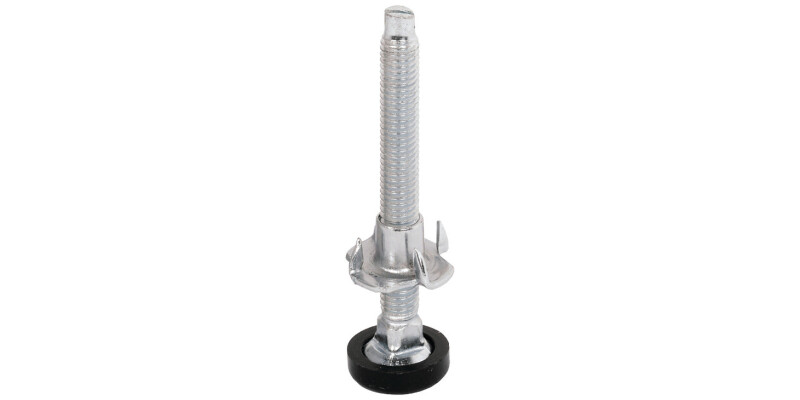 Plinth Adjusting Fitting, M8 Thread, Black or White, Steel