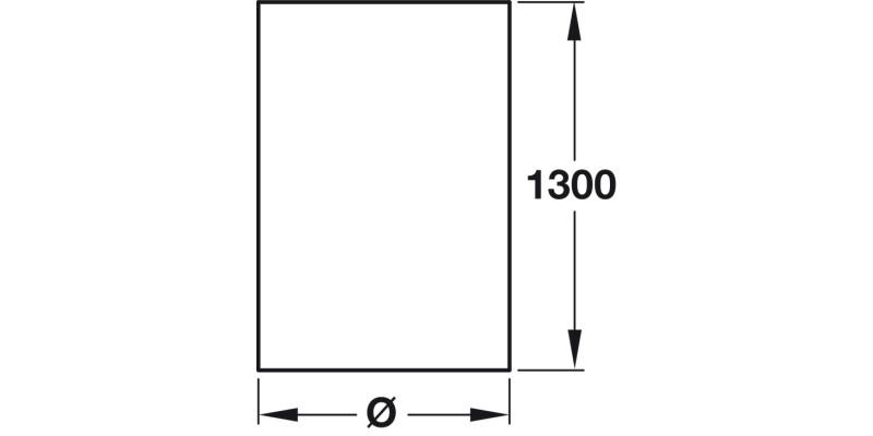 Steel Tube CTL D80x1300mm Pol Chr Plt