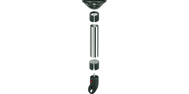 Mount Plate for D60/80mm Legs Dk Grey
