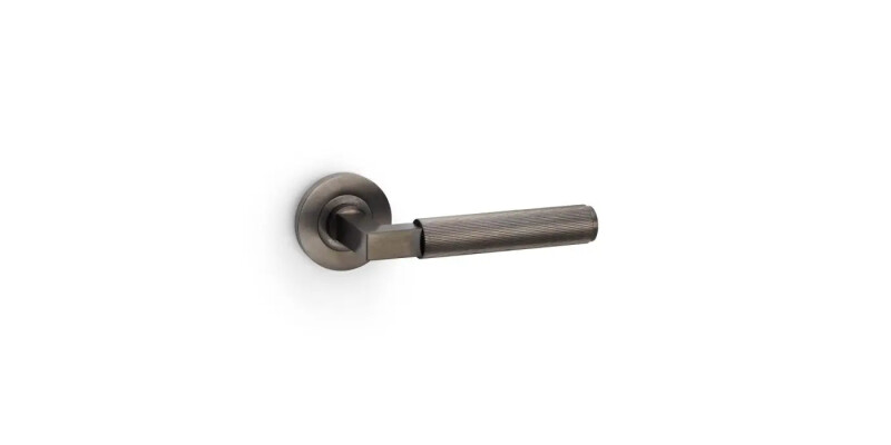 Alexander and Wilks Hurricane Reeded Lever on Round Rose - Pair