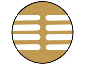 Vent Grille RM 400x80mm Alu Gold