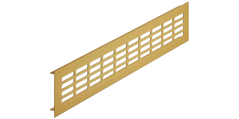 Ventilation Grille, for Recess Mounting, Height 80 mm, Recessed Height 66 mm, Fl