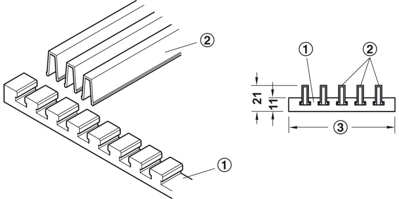 Clip on Profile CTL 4.0m AA Slv EV1
