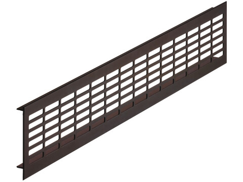 Ventilation Grille, for Recess Mounting, 480 x 80 mm