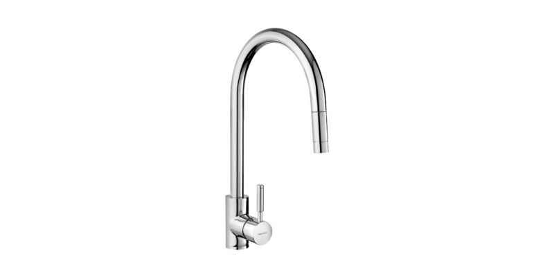 Mixer Tap, Single Lever, with Pull Out Spray, Rangeamaster Aquatrend
