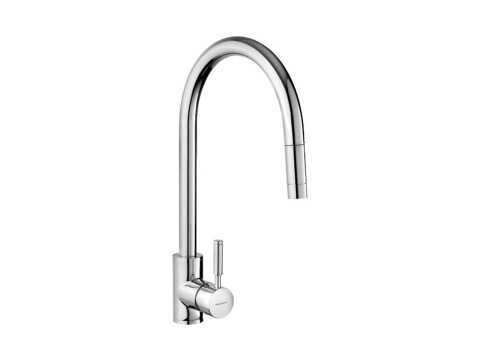 Mixer Tap, Single Lever, with Pull Out Spray, Rangeamaster Aquatrend