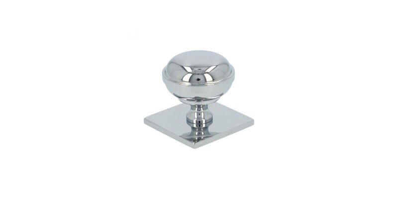 Alexander and Wilks Quantock Cupboard Knob on Square Backplate