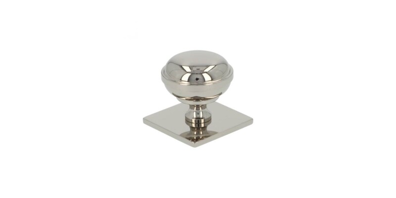 Alexander and Wilks Quantock Cupboard Knob on Square Backplate